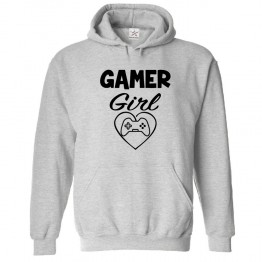 Gamer Girl Game Controller Heart Design Kids & Adults Unisex Hoodie
